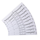 100pcs Reusable Semi Permanent Eyebrow Stencil Makeup Microblading Measure  Z7X4