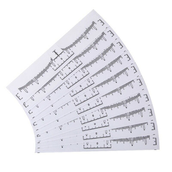 100pcs Reusable Semi Permanent Eyebrow Stencil Makeup Microblading Measure  Z7X4