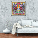 5D DIY Special Shaped Diamond Painting Peafowl Embroidery Mosaic Kit Decor