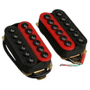 Double Coil Humbucker Electric Guitar Neck Bridge Pickup Red And Black