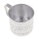 Asian Thailand Carved Tin Cups Mug Tin Can Drinkwares for Coffee Cup 8 x 8cm
