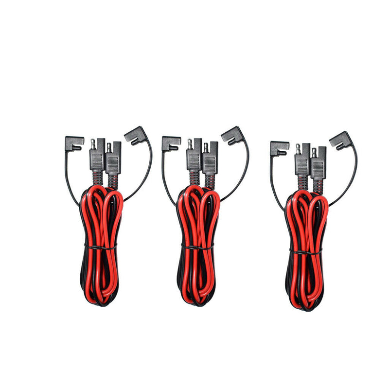 3x2M 14AWG 2Pin SAE To SAE Power Automotive Extension Cable Cord For Vehicle