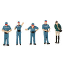 11Pcs 1:64 Scale Hand Painted Characters Wokers People Street Layout Decor