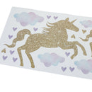 Cartoon Unicorns cloud Horse Wall Stickers for Girls Bedroom Decor Animal_Dec 3C