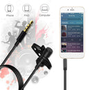 KM-A1 Lavalier Clip Microphone Audio Mic with 2m Extension Cable for Phone
