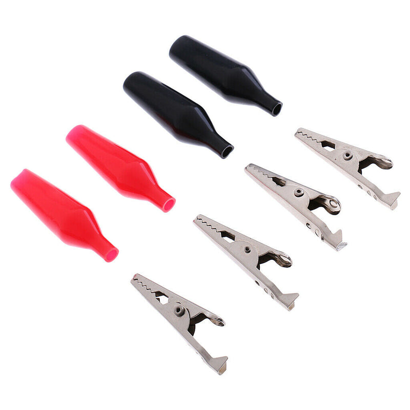 2 Pair Of Crocodile Crocodile Clamp With Insulating Cover
