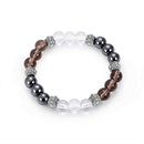 color mixing 8cm excellent jewelry black matte agate energy stone bracelet ï¼W
