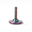 1-1/8 inch Bike Stem Top Cap Bicycle Headset Cap Cover with Bolt Burnt Blue