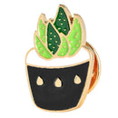 6PCS/Set Enamel Brooch Pins Plant Cactus Collar Pin Badge Women Jewelry Gift FT
