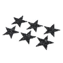 6pcs Star Rhinestone Hot Melt Adhesive Patch Iron on Applique Clothes Decor
