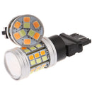 2Pcs 3157 LED Amber White Rear Turn Signal Parking High Power Light Bulb Gw