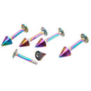 9PCS/Set Horseshoe Ring Body Piercing Eyebrow Jewelry Belly Tongue Bar Ring JR