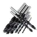 15Pcs/Set 3-10Mm Diam Twist Drill Bit Woodworking Drill Three-Pointed Drill