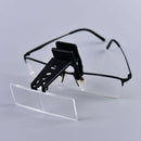 Clip-on Eye Glasses Binocular Magnifier Eyeglasses With 3 Lens 1.5X,2.5X,3.5X MO
