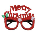 Glitter Red Merry Christmas Sunglasses Snowflake Glasses Party Eyewear Gifts
