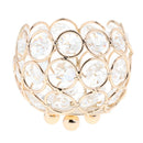 Crystal Candle Holder Candlestick Desktop Centerpieces Ornament for Party