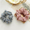 6Pieces Daisy Hair Scrunchies Cotton Flower  Hair Scrunchies Plaid Elastic Hair
