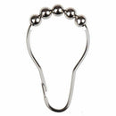 14 pcs x Shower Curtain Hooks Rings Roller Balls Chrome Stainless Steel Rus Z2I2