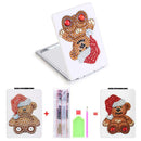 DIY Bear Special Shaped Diamond Painting Mini Makeup Mirror Vanity Mirrors