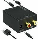 Optical Coax Toslink Digital to Analog 3.5mm RCA L/R Audio Adapter Converter
