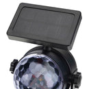 Solar Colorful Rotating LED Projection Light Garden Lawn Lamp Outdoor Bulb A