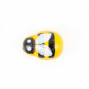 100Pcs Mini 9x12mm Bees Self Adhesive Wooden Bumble Ladybug Craft Card Toppers