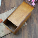1X(Simple Paper Towel Storage Box Wooden Drawer Tissue Box Home Kitchen Car