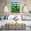 5D Diamond Painting DIY Tree Cottage Embroidery Cross Stitch Art Pictures A