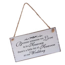 Because Someone We love is in Heaven Wedding Memorial Sign with Jute Twine