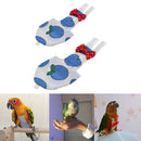 2 Pieces Fabric Cloth Bird FlightSuit, Comfortable Diaper Nappy Adjustable Pet