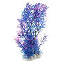 Artificial Plastic Water Plant Purple-blue Deco of Aquarium P6G1