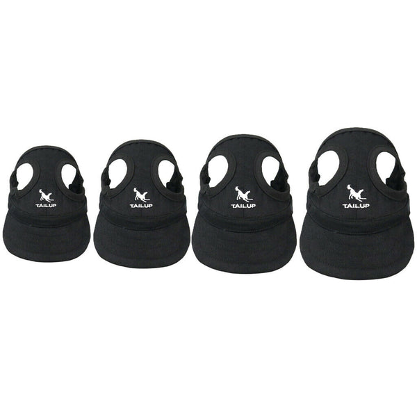 Baseball Hat Sun-shading Bucket Cap with Ear Holes For Dog Pet Cats Black S