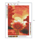 5D DIY Full Drill Diamond Painting Lotus Sunset Cross Stitch Embroidery