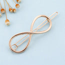 Fashion Hollow Dainty Hairpin Clip Alloy Hair Snap Clamp Women Girl Headwear