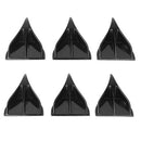 1X Vortex Generator Shark Fin Spoiler Wing Black Look Tail Line For Car Roof3cA