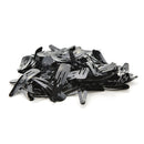 100 Pcs Girls Kids Hair Snap Clips Black Metal BB Hairclip Accessories 5cm S Nw