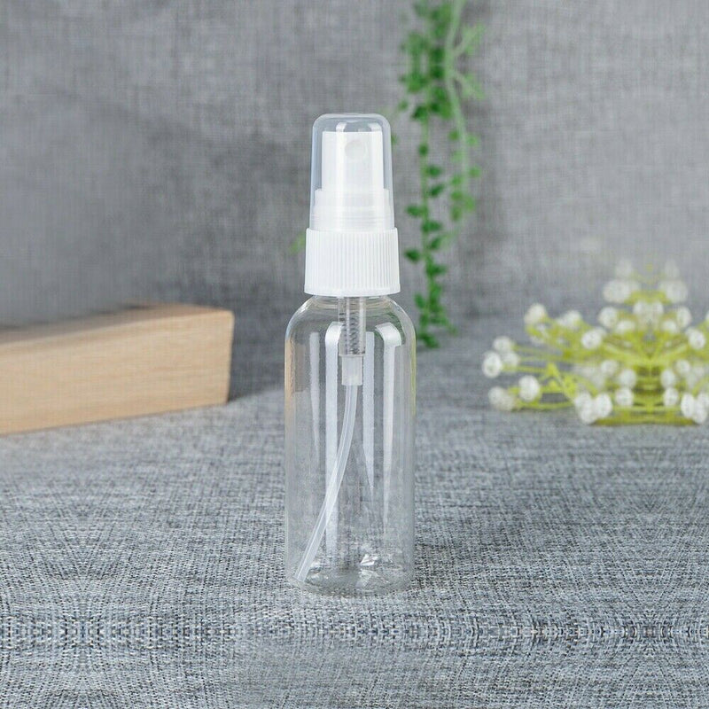 5Pcs 60ml Travel Transparent Plastic Cosmetics Sprayer Empty Spray Bottles Set