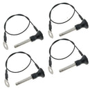 4 Pcs Stainless Steel Ball Lock Quick Release Pin Push Button, 25 mm Length