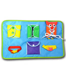 Basic Life Skills Kids Educational Teaching Learn to Dress Board Toys-Button
