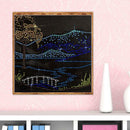 5D DIY Fluorescent Diamond Painting River View Cross Stitch Embroidery Kits