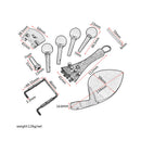 Ebony Wood Violin Musical Instrument Chinrest Pins Unit Full Kit Exquisite