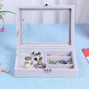 Practical Earrings Ring Organizer Velvet Bracelet Box Jewelry Storage Case A