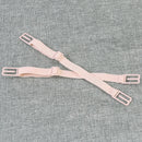 Women Nonslip Elastic Adjustable Band Bra Strap Holder Strap Back Clip 4 Pcs