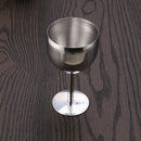 380ML High Quality Brilliant Stainless Steel Wine Glass Wine Tasting Goblet
