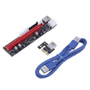 4pin 6pin USB3.0 SATA Power PCI Express 1x to 16X Riser Extender Card for Mining