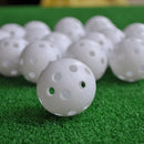 20pcs Hollow Plastic Practice Golf Balls Golf Air Flow Balls E&F SP