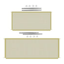 2Pieces Portable Puppy Safety Fence Pet Isolation Gate for Doggies Indoor