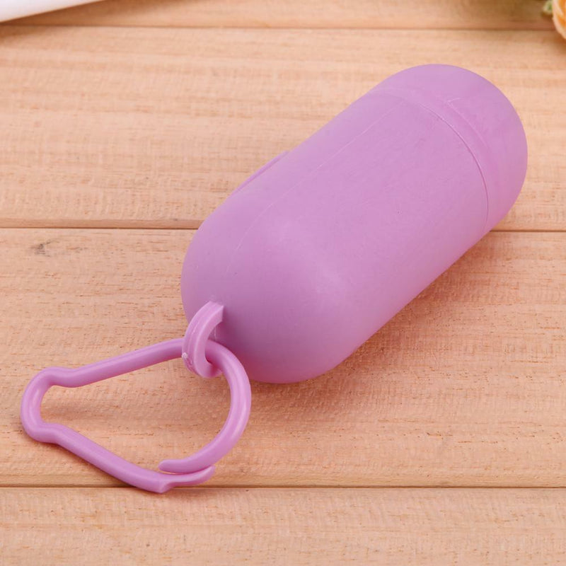 Pet Dog Cat Garbage Clean-up Pooper Bags Holder Dispenser + Poop Bags Set Pink