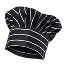 Black Chef Jacket Hotel Kitchen Apparel Coat Waiter Uniforms M Chef Hat Cap
