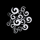 9 Pairs of Acrylic Spiral Ear Taper Tunnel Stretcher Expander Plugs---White F6P9
